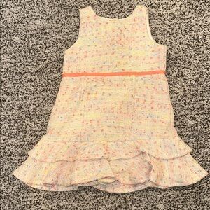 Janie and Jack Sleeveless Tweed Ruffle Dress